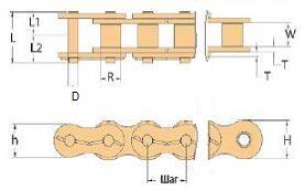   Tsubaki RS24B 1 CL (P1-1/2)(CP)